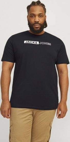 Jack & Jones CORP Logo Play 5 T-Shirt Black - T-paidat - Isot T-paidat 2XL – 14XL