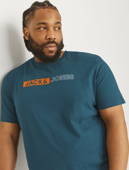 Jack & Jones CORP Logo Play 5 T-Shirt Deep Teal - T-paidat - Isot T-paidat 2XL – 14XL