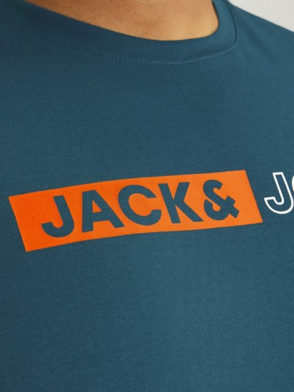 Jack & Jones CORP Logo Play 5 T-Shirt Deep Teal - T-paidat - Isot T-paidat 2XL – 14XL