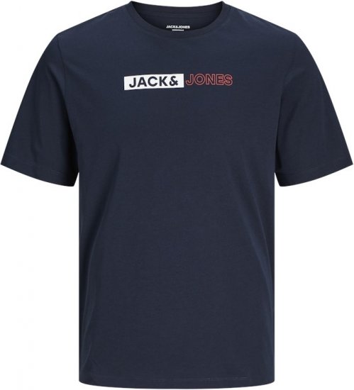 Jack & Jones CORP Logo Play 5 T-Shirt Navy Blazer - T-paidat - Isot T-paidat 2XL – 14XL