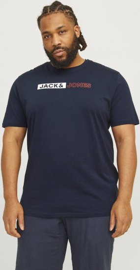 Jack & Jones CORP Logo Play 5 T-Shirt Navy Blazer - T-paidat - Isot T-paidat 2XL – 14XL