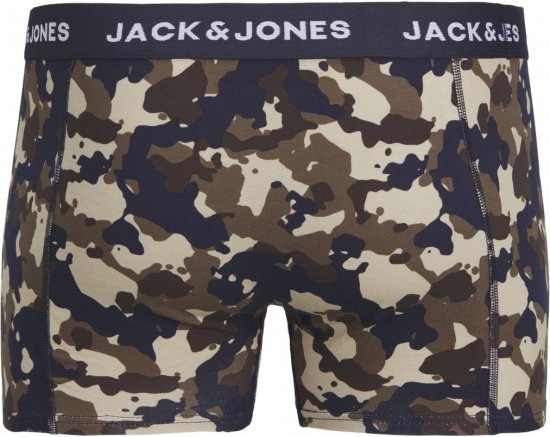 Jack & Jones JACCAMOFLAGE Trunks 3-Pack Navy Blazer - Alusvaatteet & uimavaatteet - Miesten Isot alusvaatteet 