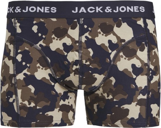 Jack & Jones JACCAMOFLAGE Trunks 3-Pack Navy Blazer - Alusvaatteet & uimavaatteet - Miesten Isot alusvaatteet 