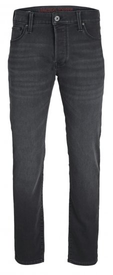 Jack & Jones JJIMIKE JJICON I.K. SQ 028 Jeans Black Denim - Farkut ja housut - Miesten isot farkut ja isot housut W40-W70