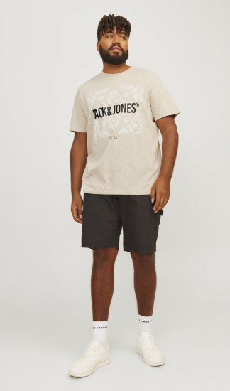 Jack & Jones JJPAISLEY T-Shirt Moonbeam - T-paidat - Isot T-paidat 2XL – 14XL