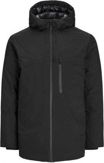 Jack & Jones PAYNE Windproof Parka Black - Takit - Miesten Takit, isot koot – 2XL – 12XL