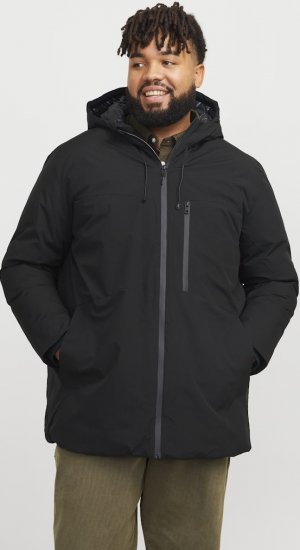 Jack & Jones PAYNE Windproof Parka Black - Takit - Miesten Takit, isot koot – 2XL – 12XL
