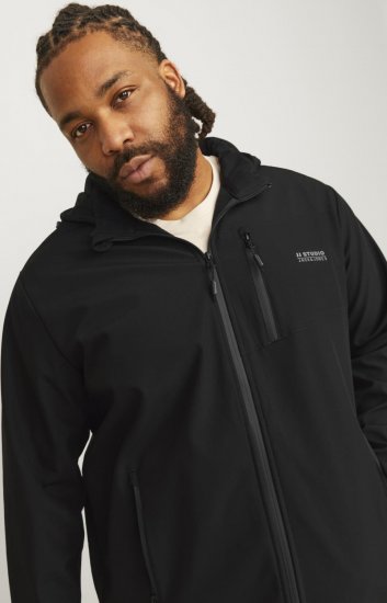 Jack & Jones JJTAYLOR Softshell Jacket Black - Takit - Miesten Takit, isot koot – 2XL – 12XL