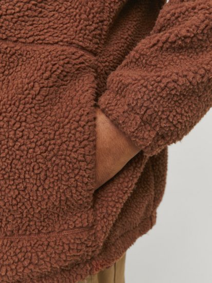 Jack & Jones ESTERBRO High Collar Teddy Jacket Brandy Brown - Takit - Miesten Takit, isot koot – 2XL – 12XL