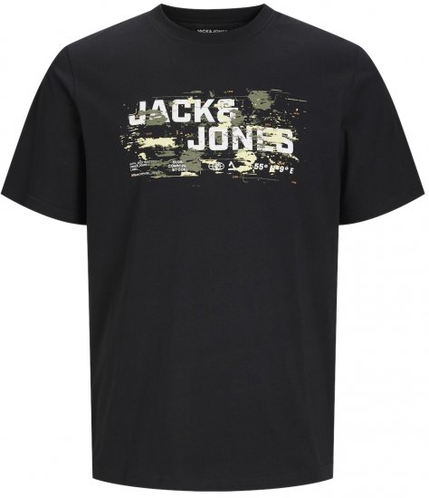 Jack & Jones JCOOUTDOOR LOGO T-Shirt Black - T-paidat - Isot T-paidat 2XL – 14XL