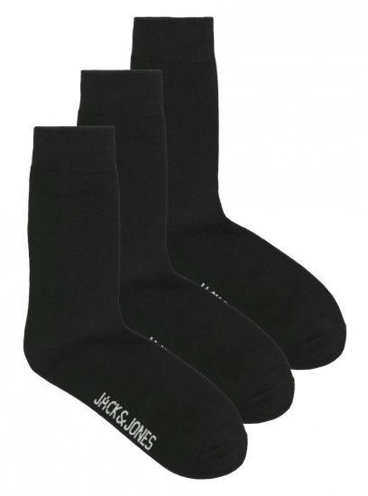 Jack & Jones RAFAEL Socks 3-Pack Black - Alusvaatteet & uimavaatteet - Miesten Isot alusvaatteet 
