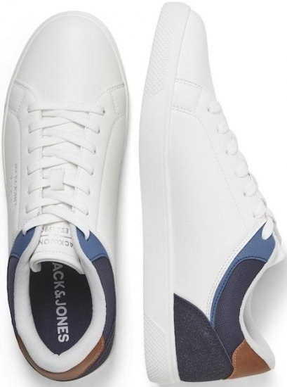 Jack & Jones Jordan Sneakers Bright White/NAVY BLAZER - Miesten Kengät 40-52 - 