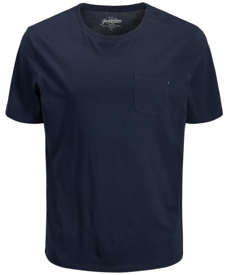 Jack & Jones JJEPOCKET Tee Navy - T-paidat - Isot T-paidat 2XL – 14XL