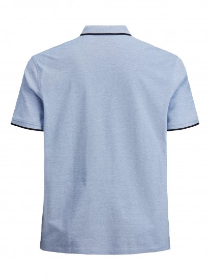 Jack & Jones PAULOS Short Sleeve Polo Light Blue/PS - Pikeepaidat - Miesten isot pikeepaidat