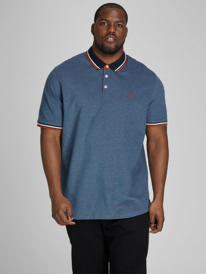 Jack & Jones Paulos Polo Denim Blue - Pikeepaidat - Miesten isot pikeepaidat