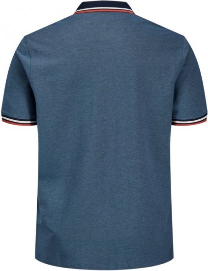 Jack & Jones PAULOS Short Sleeve Polo Denim Blue/PS - Pikeepaidat - Miesten isot pikeepaidat