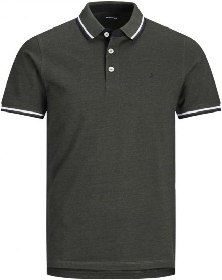 Jack & Jones PAULOS Short Sleeve Polo Green/PLAY 1 - Pikeepaidat - Miesten isot pikeepaidat