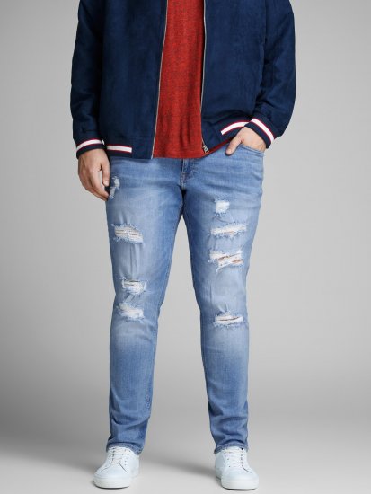 Jack & Jones Liam Jeans Blue Denim - Farkut ja housut - Miesten isot farkut ja isot housut W40-W70