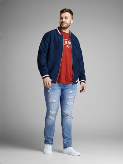 Jack & Jones Liam Jeans Blue Denim - Farkut ja housut - Miesten isot farkut ja isot housut W40-W70