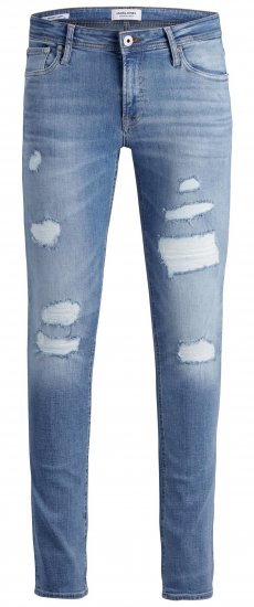 Jack & Jones Liam Jeans Blue Denim - Farkut ja housut - Miesten isot farkut ja isot housut W40-W70