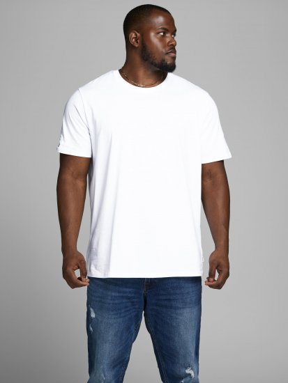 Jack & Jones Organic Basic T-shirt White - T-paidat - Isot T-paidat 2XL – 14XL