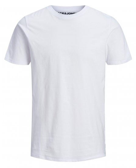 Jack & Jones Organic Basic T-shirt White - T-paidat - Isot T-paidat 2XL – 14XL