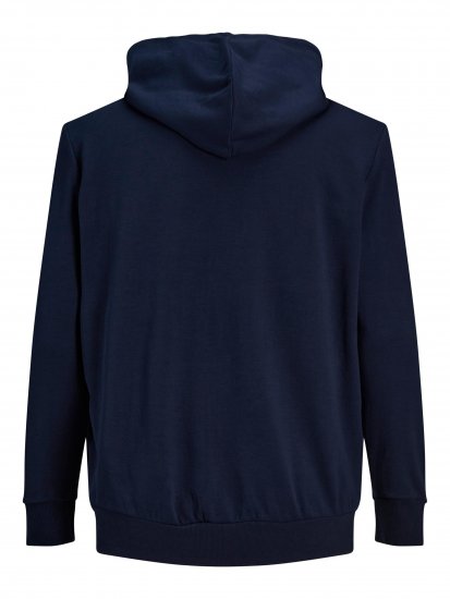 Jack & Jones Basic Sweat Zip Hood Navy Blazer - Hupparit ja collegepaidat - Miesten hupparit ja collegepaidat isot koot