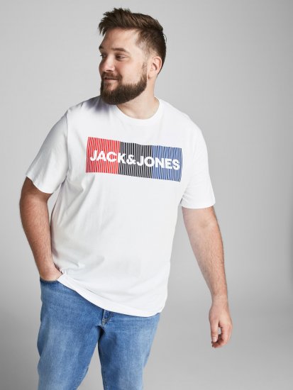 Jack & Jones JJECORP Logo Play T-Shirt White - T-paidat - Isot T-paidat 2XL – 14XL