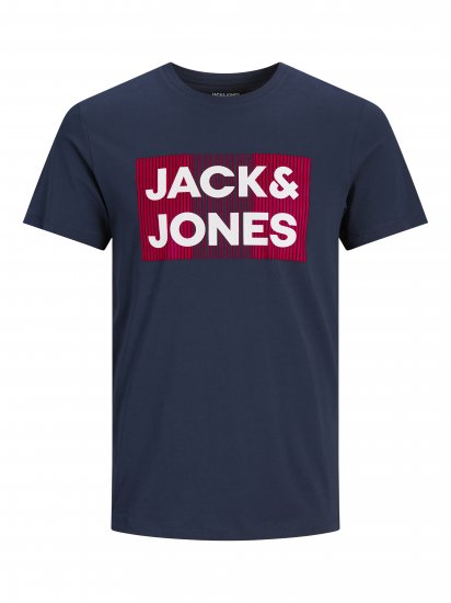 Jack & Jones JJECORP Logo Play T-Shirt Navy - T-paidat - Isot T-paidat 2XL – 14XL