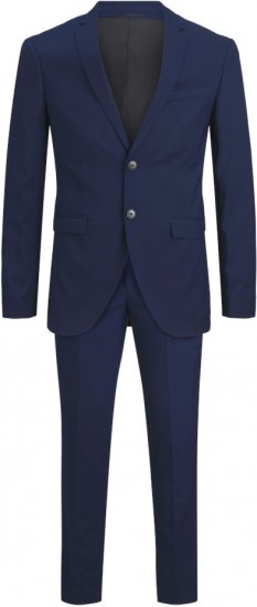 Jack & Jones FRANCO Suit Medieval Blue - Puvut ja pikkutakit - Pukuja suurissa mitoissa