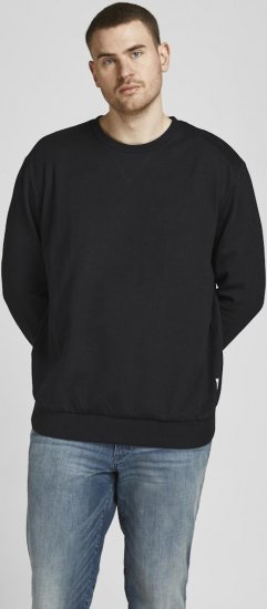 Jack & Jones Basic Sweatshirt Black - Hupparit ja collegepaidat - Miesten hupparit ja collegepaidat isot koot