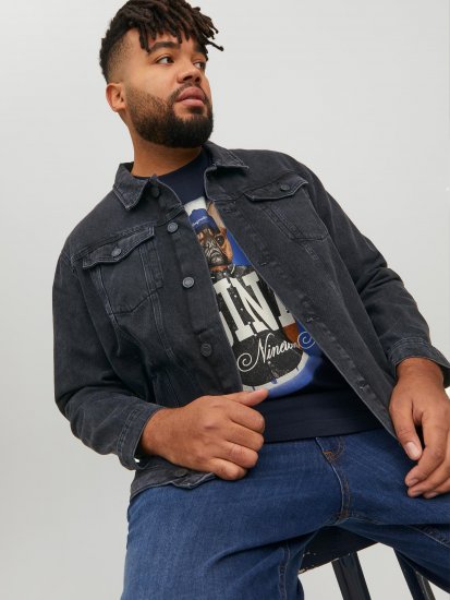 Jack & Jones JJIJEAN Denim Jacket Black Denim - Takit - Miesten Takit, isot koot – 2XL – 12XL