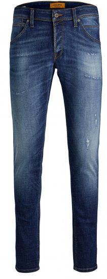 Jack & Jones GLENN FOX GE 348 Jeans Blue Denim - Farkut ja housut - Miesten isot farkut ja isot housut W40-W70