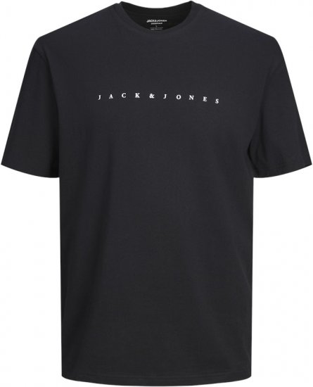 Jack & Jones STAR T-Shirt Black - T-paidat - Isot T-paidat 2XL – 14XL