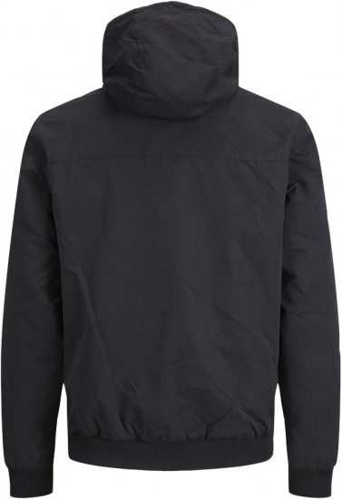Jack & Jones RUSH SOLID Bomber Jacket with Hood Black - Takit - Miesten Takit, isot koot – 2XL – 12XL