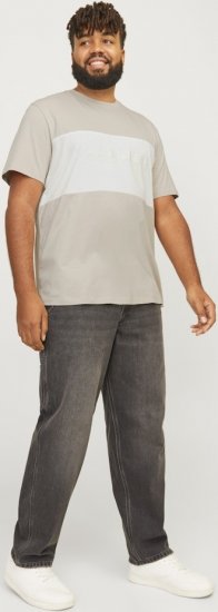 Jack & Jones LEGACY BLOCKING T-Shirt Beige - T-paidat - Isot T-paidat 2XL – 14XL