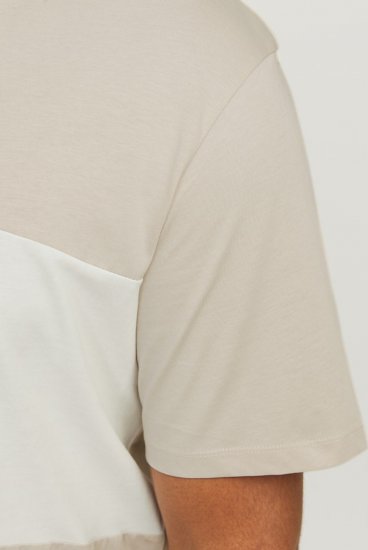 Jack & Jones LEGACY BLOCKING T-Shirt Beige - T-paidat - Isot T-paidat 2XL – 14XL