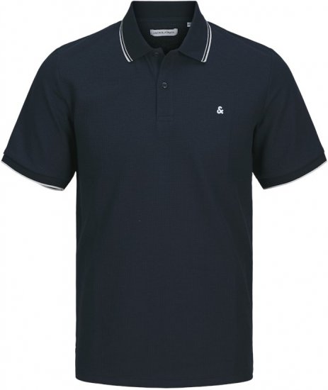 Jack & Jones AUSTIN PLAY Polo Dark Blue - Pikeepaidat - Miesten isot pikeepaidat
