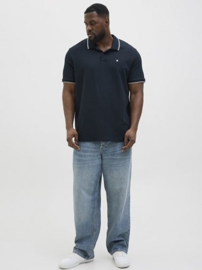 Jack & Jones AUSTIN PLAY Polo Dark Blue - Pikeepaidat - Miesten isot pikeepaidat