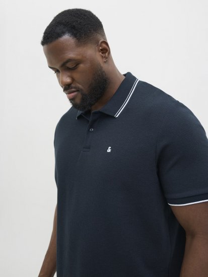 Jack & Jones AUSTIN PLAY Polo Dark Blue - Pikeepaidat - Miesten isot pikeepaidat