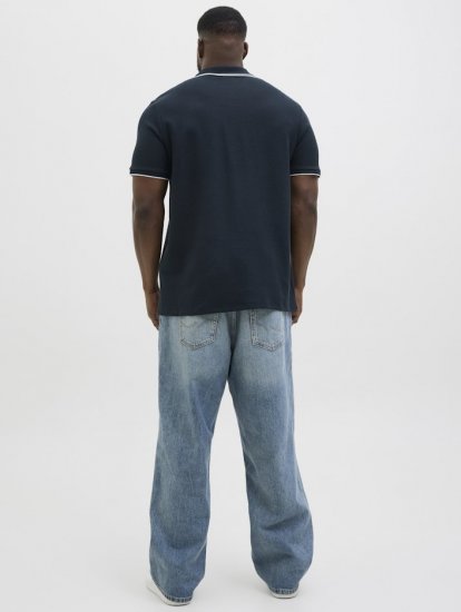 Jack & Jones AUSTIN PLAY Polo Dark Blue - Pikeepaidat - Miesten isot pikeepaidat
