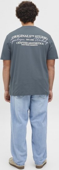 Jack & Jones Lington Crew Neck T-Shirt Grey - T-paidat - Isot T-paidat 2XL – 14XL