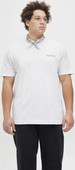 Jack & Jones Lington Crew Neck T-Shirt Bright White - T-paidat - Isot T-paidat 2XL – 14XL