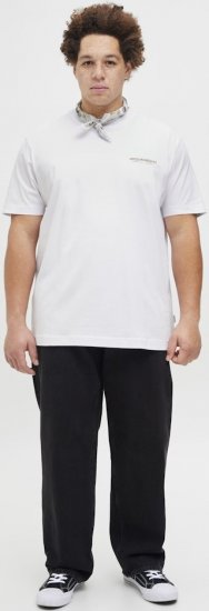 Jack & Jones Lington Crew Neck T-Shirt Bright White - T-paidat - Isot T-paidat 2XL – 14XL