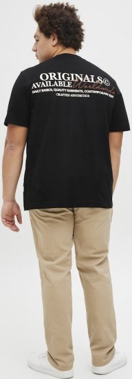 Jack & Jones Lington Crew Neck T-Shirt Black - T-paidat - Isot T-paidat 2XL – 14XL