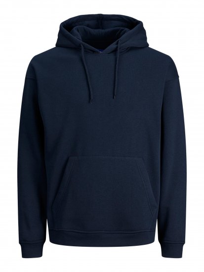 Jack & Jones JORBRINK Hoodie Navy - Hupparit ja collegepaidat - Miesten hupparit ja collegepaidat isot koot