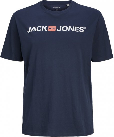Jack & Jones Corp Logo Crew Neck T-Shirt Navy Blazer - T-paidat - Isot T-paidat 2XL – 14XL