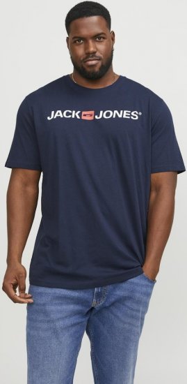 Jack & Jones Corp Logo Crew Neck T-Shirt Navy Blazer - T-paidat - Isot T-paidat 2XL – 14XL