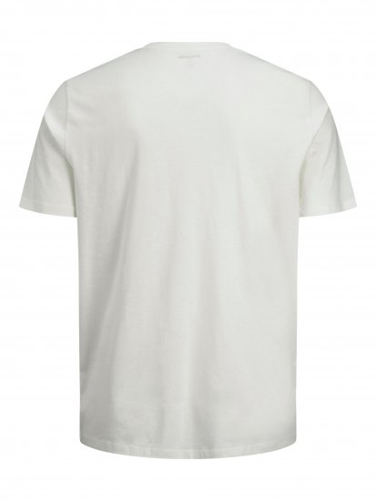 Jack & Jones JJELOGO TEE White - T-paidat - Isot T-paidat 2XL – 14XL