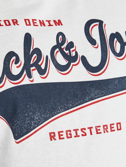 Jack & Jones JJELOGO TEE White - T-paidat - Isot T-paidat 2XL – 14XL